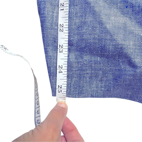 J. Crew size 6 new with tags chambray straight leg linen pants 27.5 inseam - Picture 4 of 6